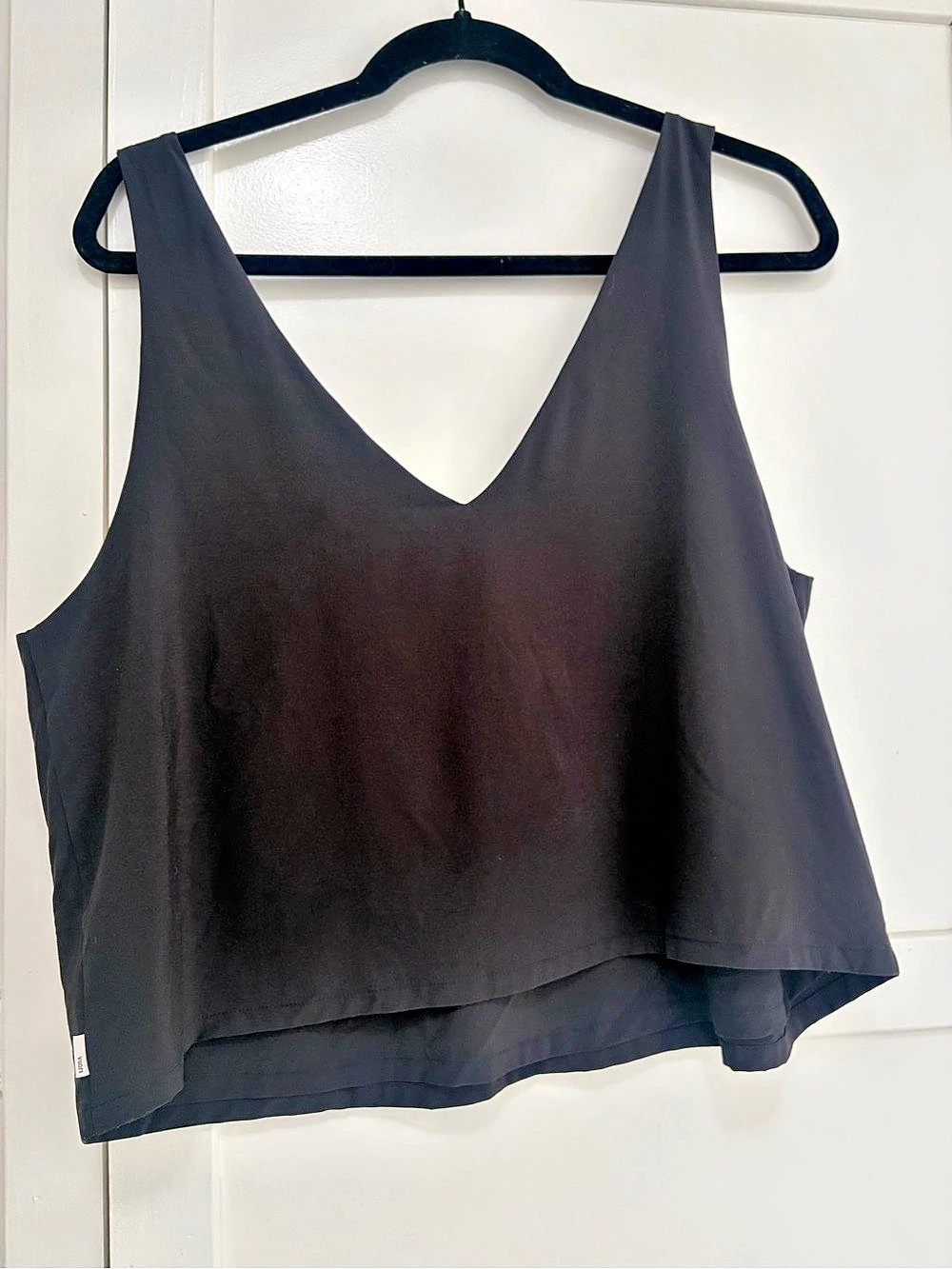 Vuori Villa Cropped Tank Black Size L